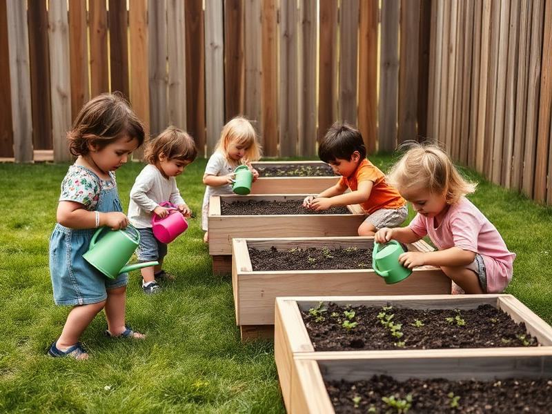 Preschoolers exploring nature and seasonal activities outdoors